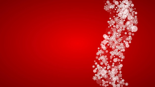Copos de nieve de Navidad y año nuevo