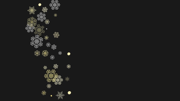 Copos de nieve de Navidad y año nuevo
