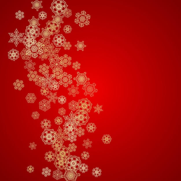 Copos de nieve de Navidad y año nuevo
