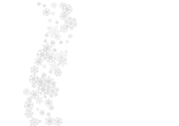Copos de nieve de Navidad y año nuevo