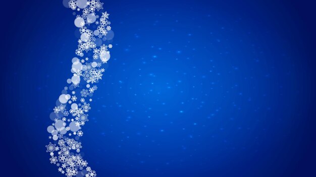 Copos de nieve de Navidad y año nuevo