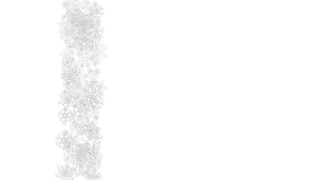 Copos de nieve de Navidad y año nuevo