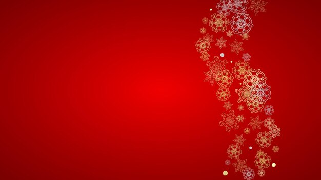 Copos de nieve de Navidad y año nuevo