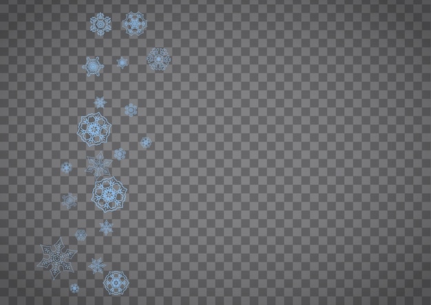 Copos de nieve de Navidad y año nuevo