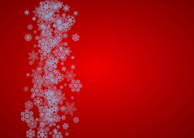 Copos de nieve de Navidad y año nuevo