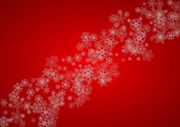 Copos de nieve de Navidad y año nuevo