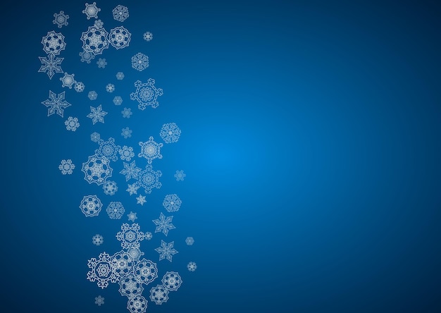 Copos de nieve de Navidad y año nuevo