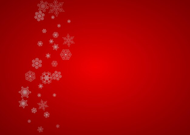 Copos de nieve de Navidad y año nuevo