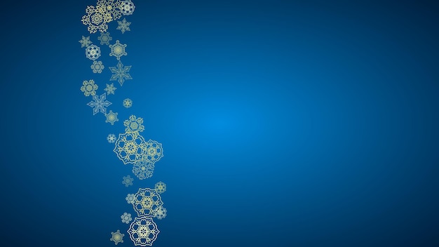 Copos de nieve de Navidad y año nuevo