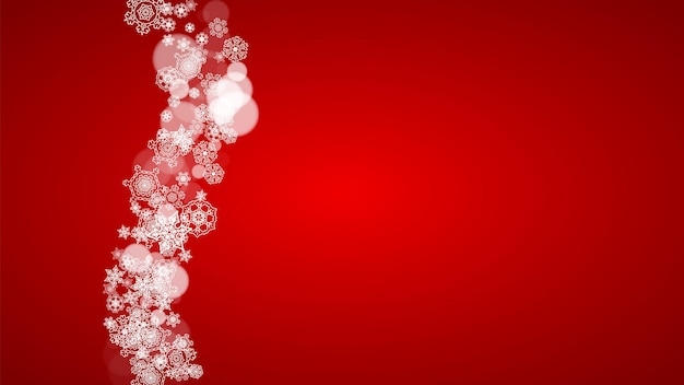 Copos de nieve de Navidad y año nuevo