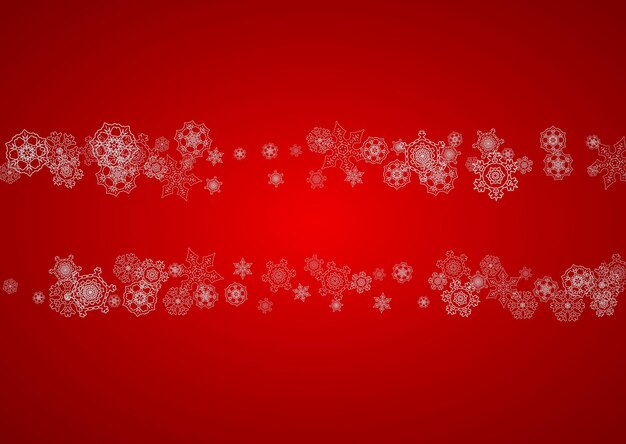 Copos de nieve de Navidad y año nuevo