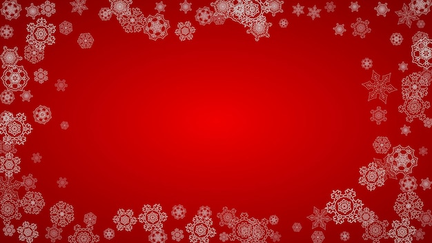 Copos de nieve de Navidad y año nuevo