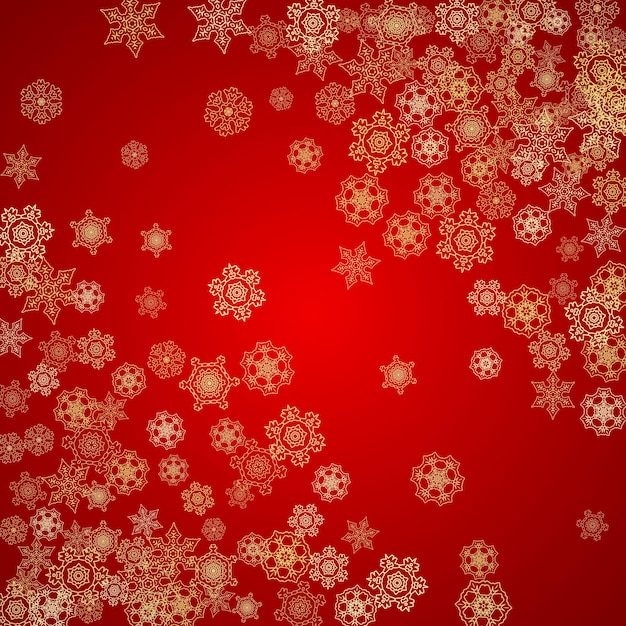 Copos de nieve de Navidad y año nuevo