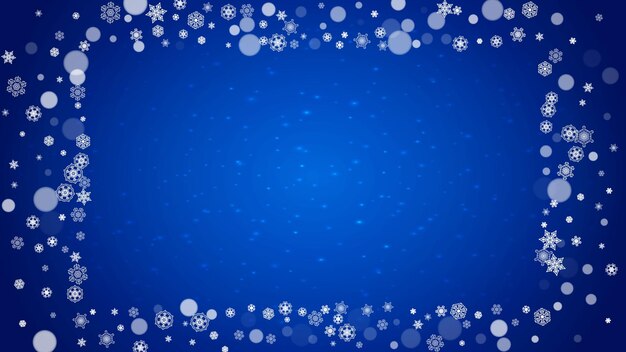 Copos de nieve de Navidad y año nuevo