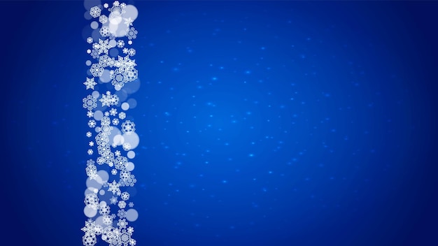 Copos de nieve de Navidad y año nuevo