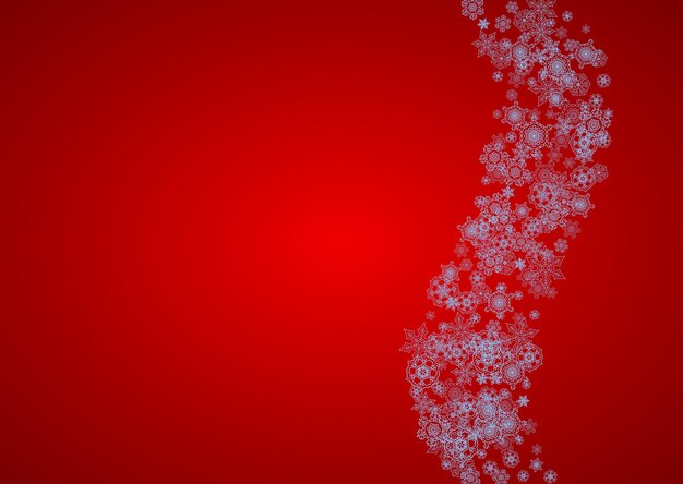 Copos de nieve de Navidad y año nuevo