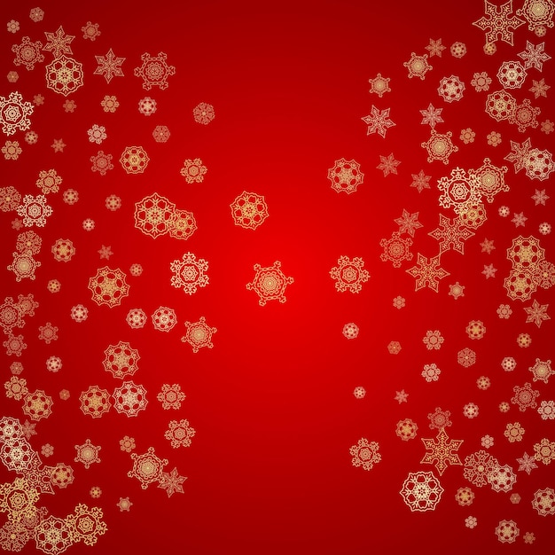 Copos de nieve de Navidad y año nuevo