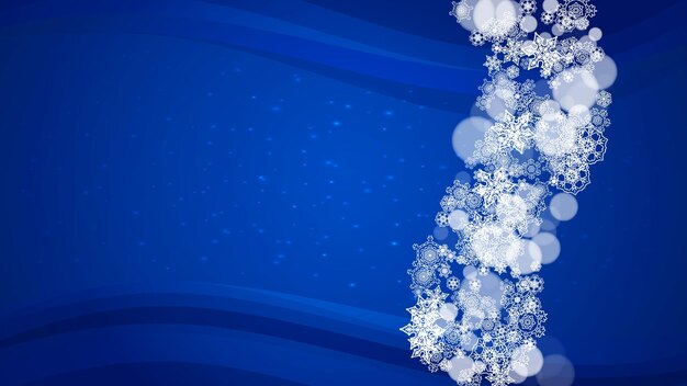 Copos de nieve de Navidad y año nuevo