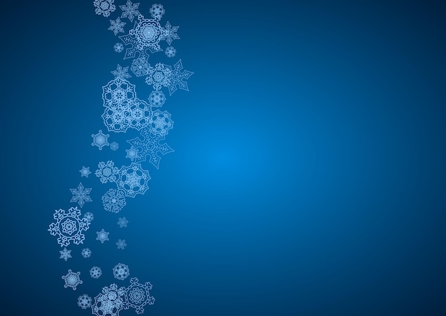 Copos de nieve de Navidad y año nuevo