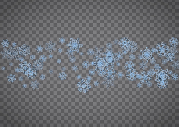 Copos de nieve de Navidad y año nuevo