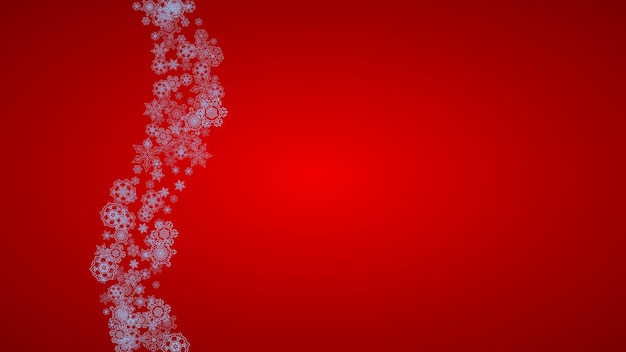 Copos de nieve de Navidad y año nuevo