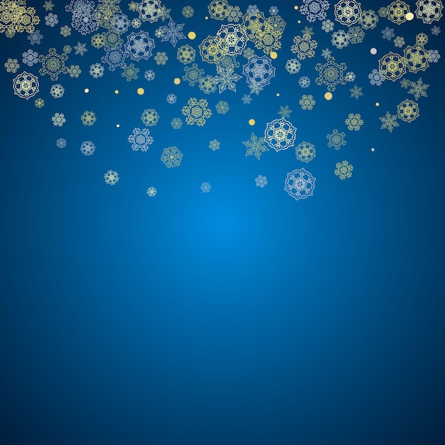 Copos de nieve de Navidad y año nuevo