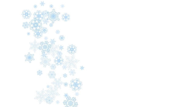 Copos de nieve de Navidad y año nuevo