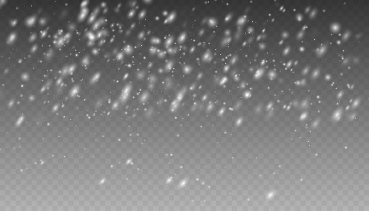 Vector copos de nieve de navidad en un fondo transparente copos de nieve fondo de nieve copos de neve