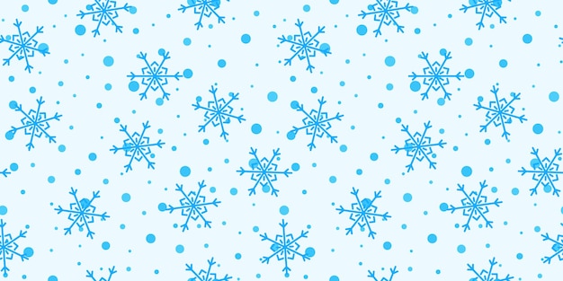 Copos de nieve de patrones sin fisuras fondo de Navidad ilustración vectorial para papel de regalo diseño postal tela ropa de bebé habitación de bebé concepto de Navidad y año nuevo