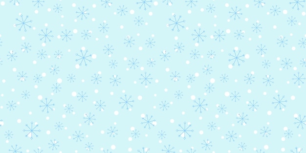 Copos de nieve de patrones sin fisuras fondo de Navidad ilustración vectorial para papel de regalo diseño postal tela ropa de bebé habitación de bebé concepto de Navidad y año nuevo