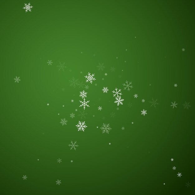 Los copos de nieve que caen el fondo de Navidad sutil