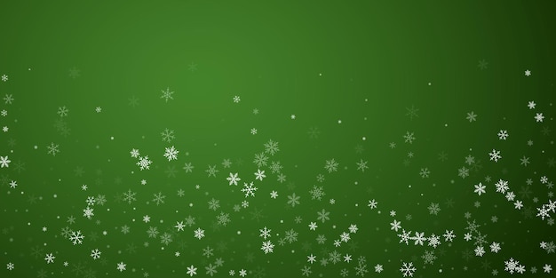Los copos de nieve que caen el fondo de Navidad sutil