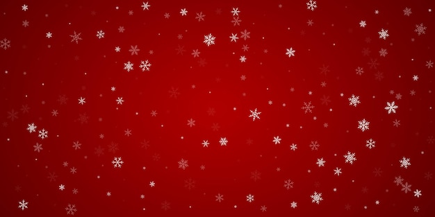 Los copos de nieve que caen el fondo de Navidad sutil