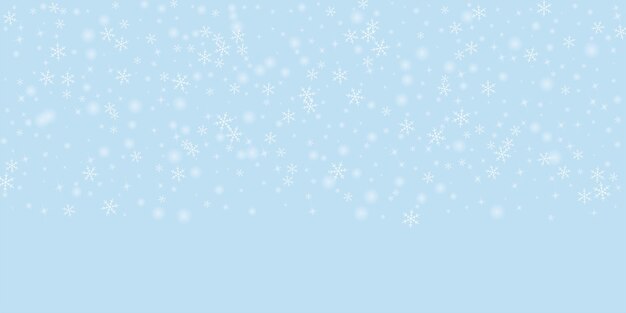 Los copos de nieve que caen el fondo navideño sutil