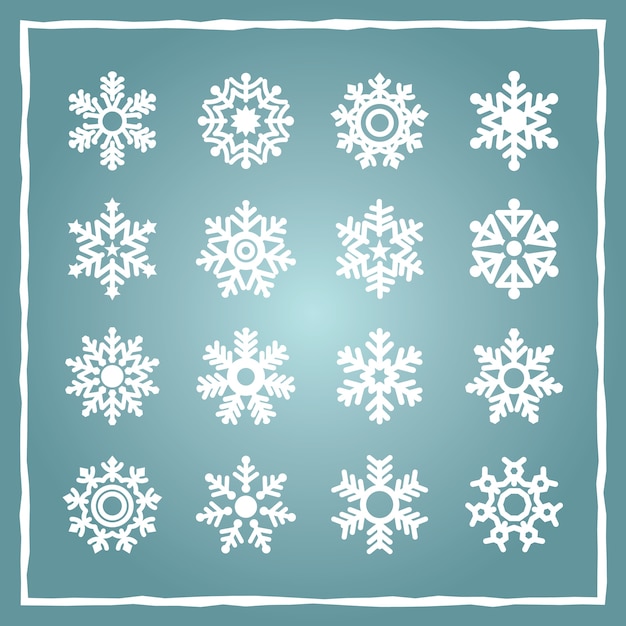 Copos de nieve recogida