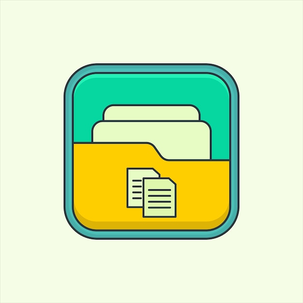 Copy Folder icon icon related to design elements suitable for web site app user interfaceselement printable etc flat icon style simple vector design editable