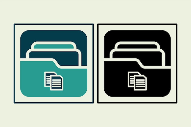 Copy Folder icon icon related to UI elements suitable for web site app user interfaceselement printable etc solid icon style simple vector design editable