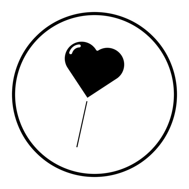 un corazón con un agujero en el medio