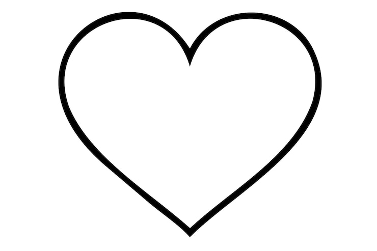 Vector el corazón del amor es transparente