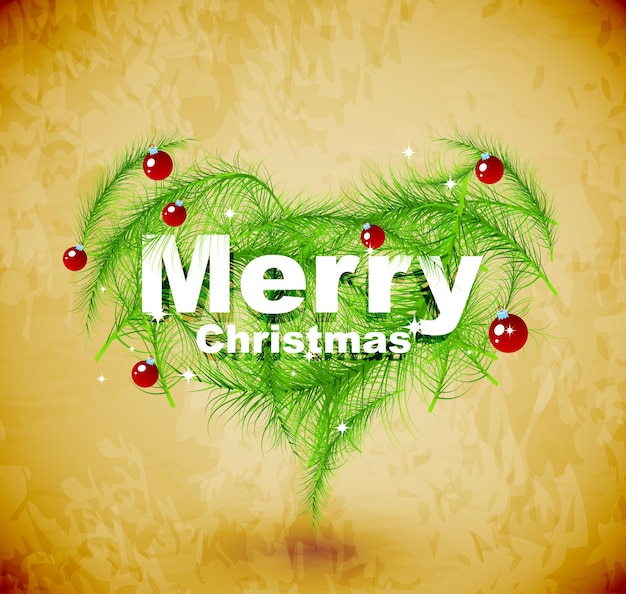 corazón de amor de navidad