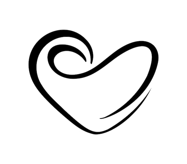 Corazón de amor con signo de infinito Icono para tarjeta de felicitación o boda Impresión de tatuaje del día de San Valentín