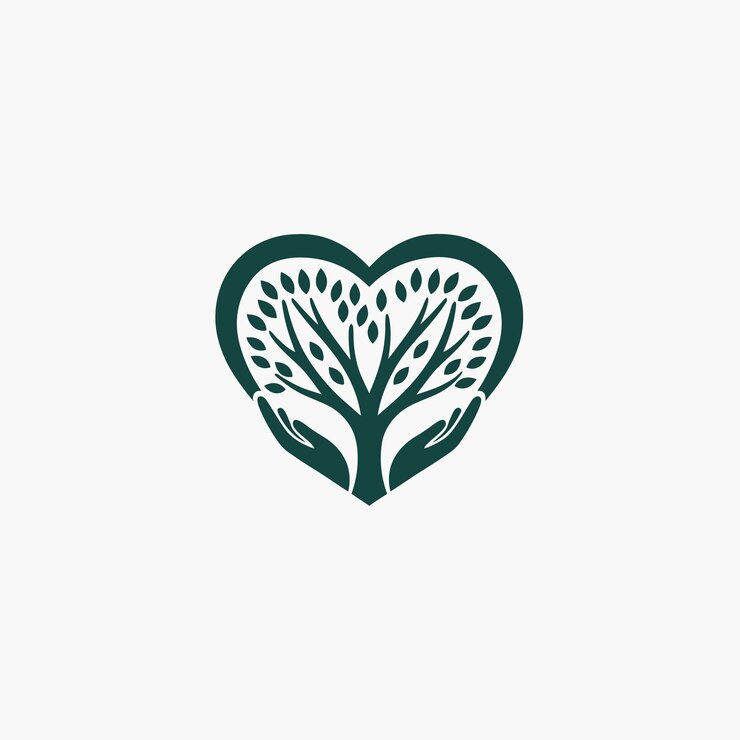 Vector el corazón y el árbol de la vida