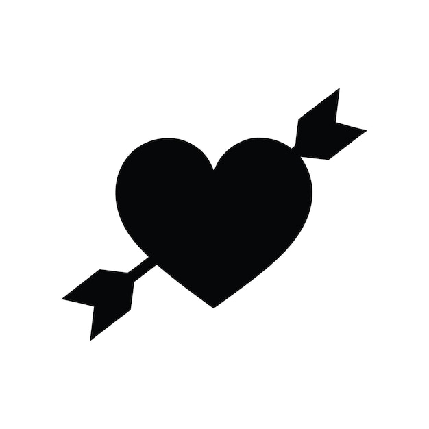 El corazón atravesado por una flecha