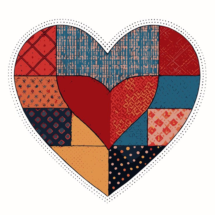 Vector un corazón con un corazón que dice " amor " en él