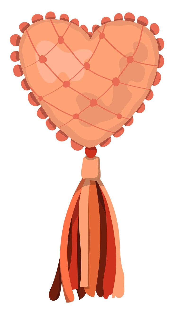 Vector corazón del día de san valentín sobre un fondo blanco ilustración vectorial decoración de san valentín
