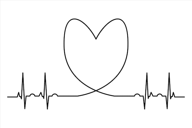un corazón dibujado en un fondo blanco con un corazón dibujo en él
