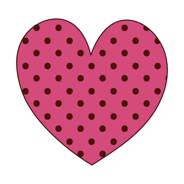 Corazón dibujado a mano para el día de San Valentín Elementos de diseño para carteles tarjetas de felicitación pancartas