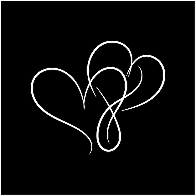 Corazón dibujado a mano