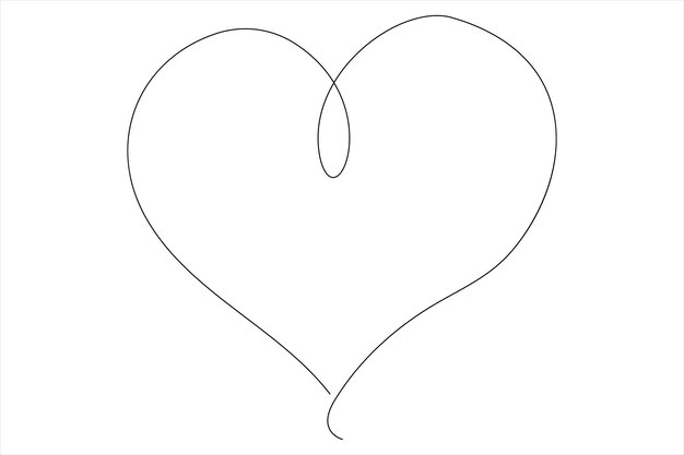 un corazón dibujado con un pincel