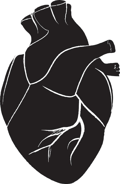 Vector el corazón de la esperanza iconic human heart design vector logo